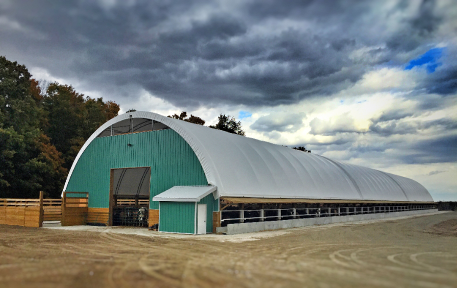 GGS fabric-covered structure in a rural Eastern Ontario setting